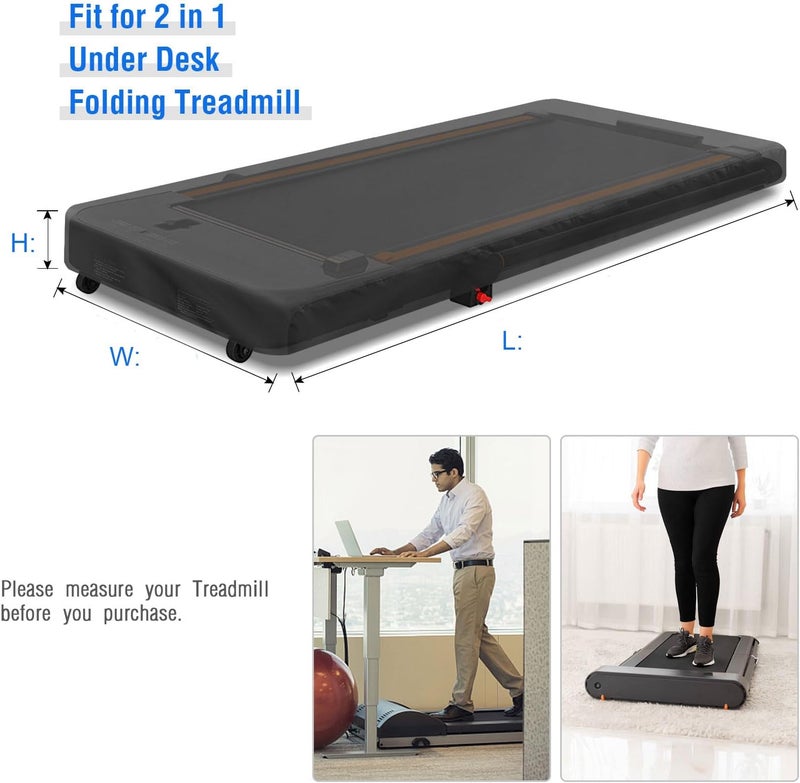 Aidetech Under Desk Treadmill Cover, Dust-Proof Walking Pad Cover, Waterproof Protective Cover for Walking Treadmill Office Under Desk(Cover Only) - Image 2